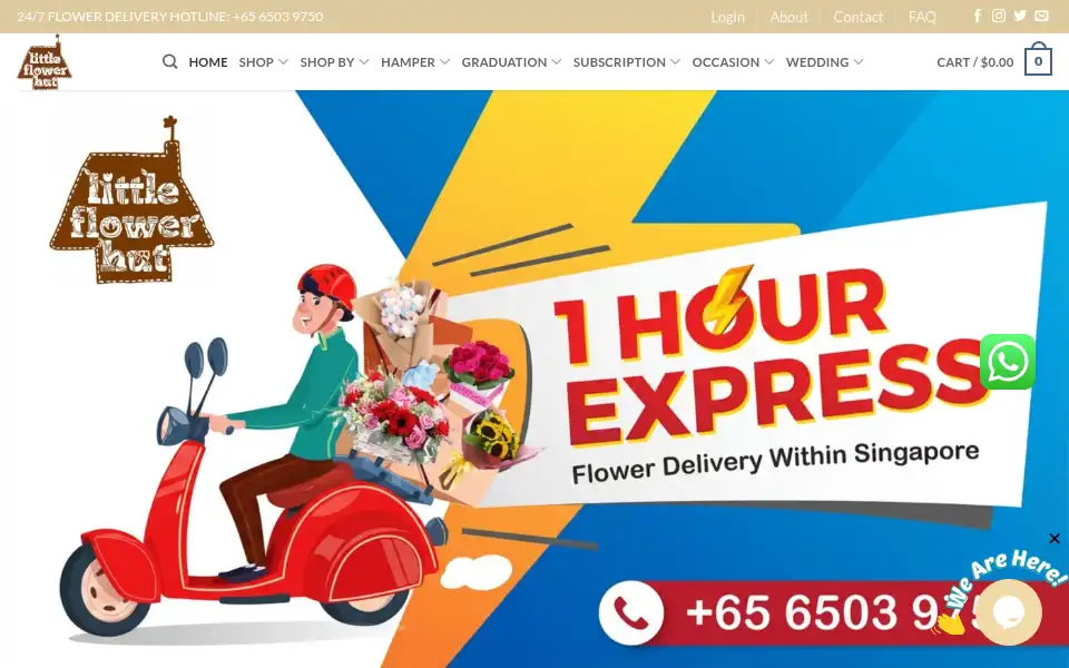 Screenshot of littleflowerhut.com.sg