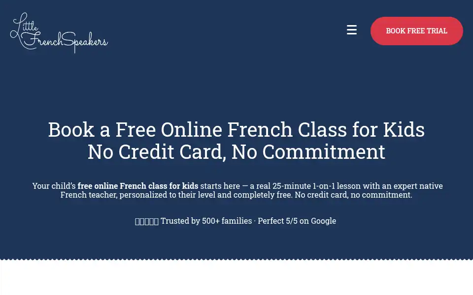 Screenshot of littlefrenchspeakers.com