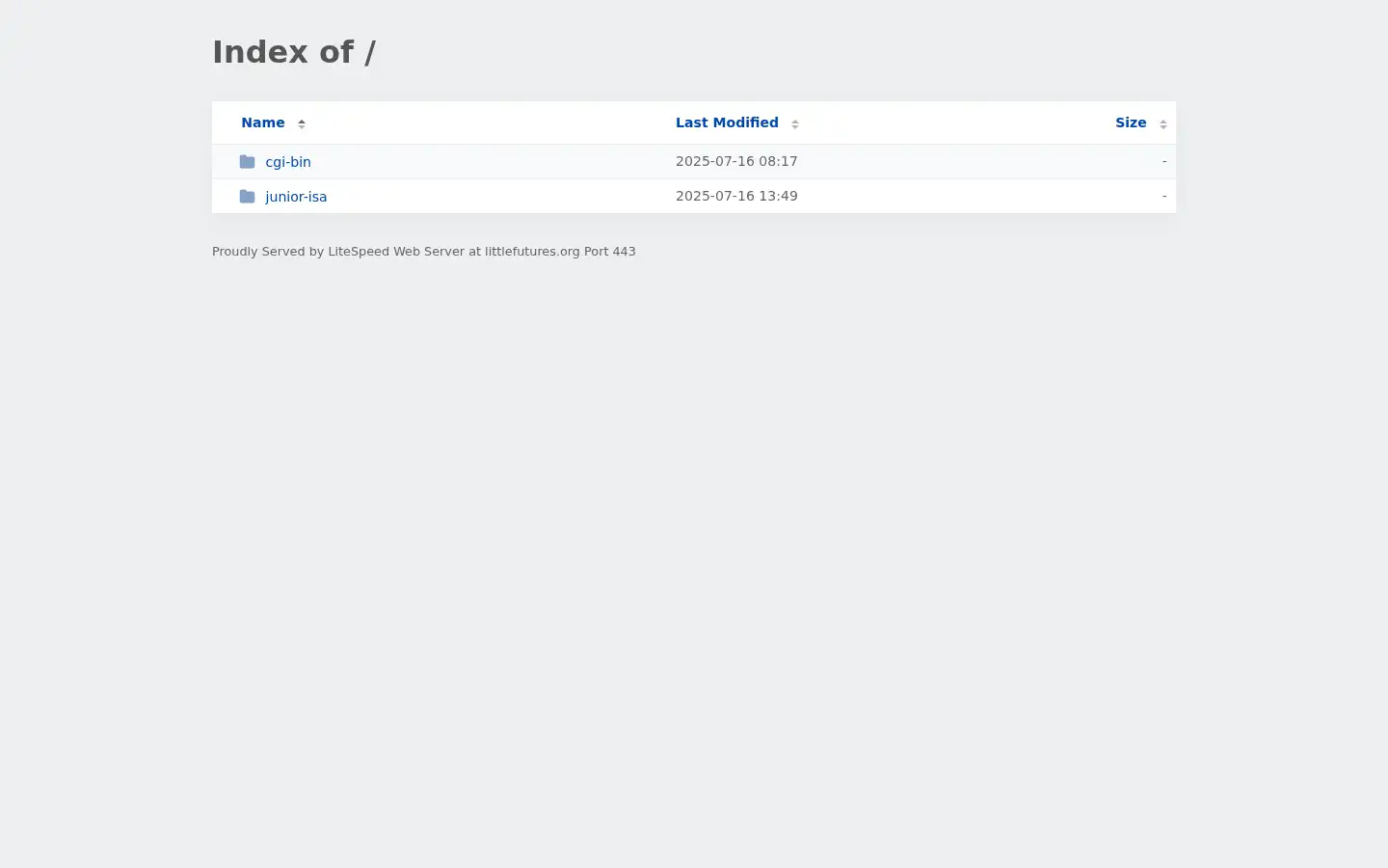Screenshot of littlefutures.org