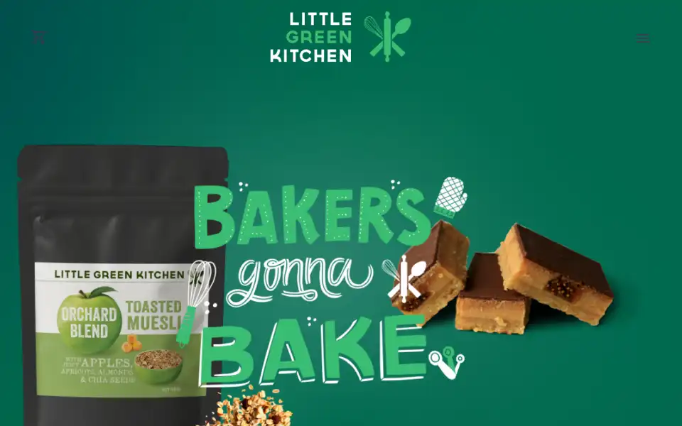 Screenshot of littlegreenkitchen.com.au