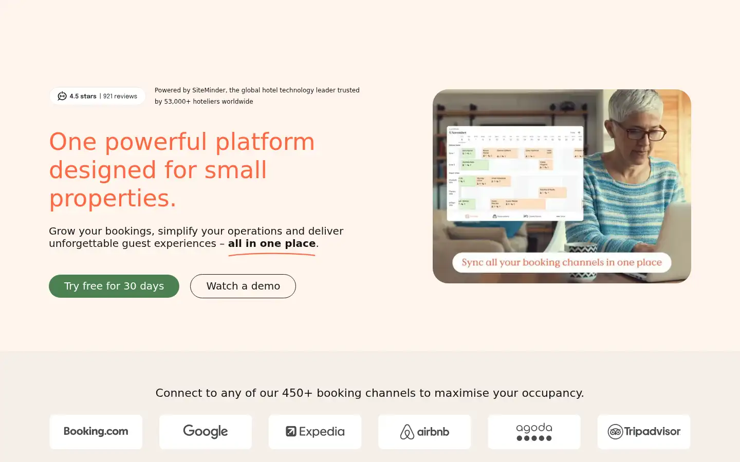 Screenshot of littlehotelier.com