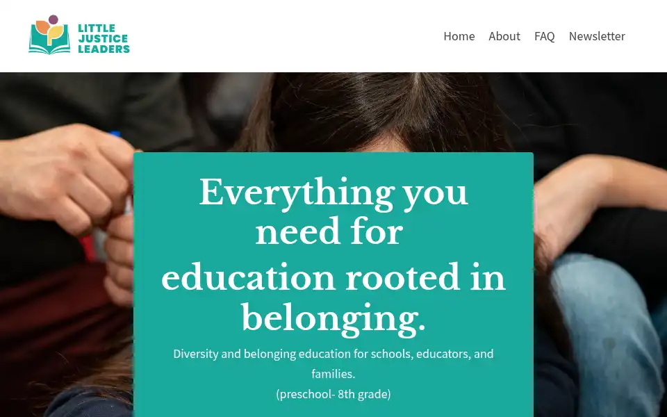 Screenshot of littlejusticeleaders.com