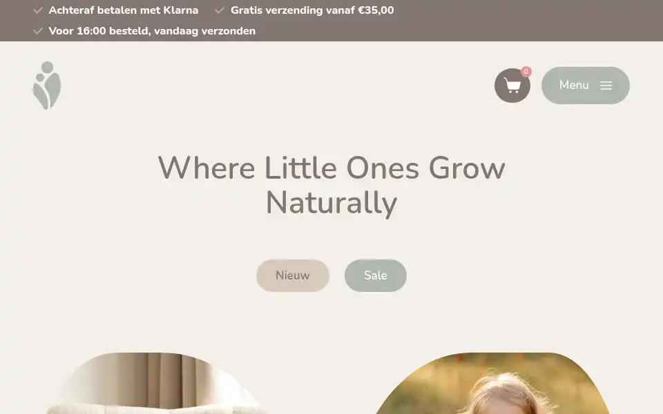 Screenshot of littleleaflie.nl