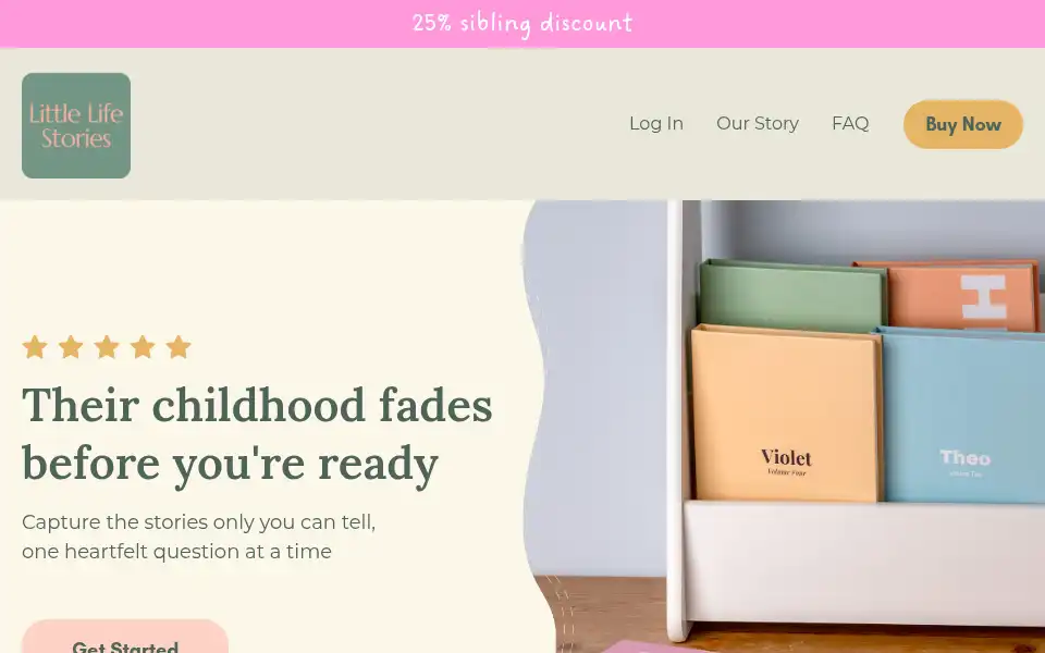 Screenshot of littlelifestories.co