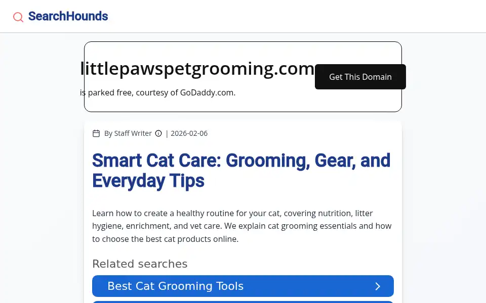 Screenshot of littlepawspetgrooming.com