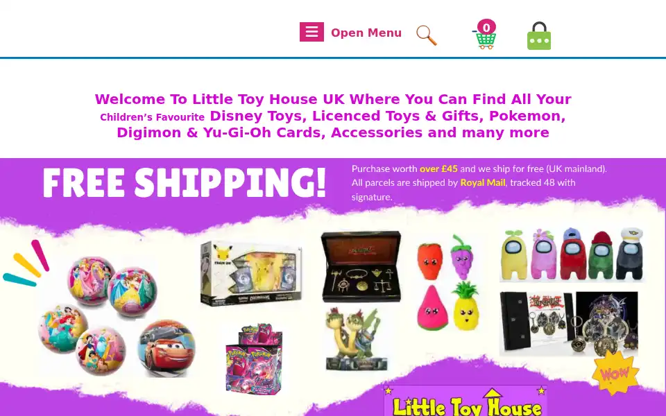 Screenshot of littletoyhouse.co.uk