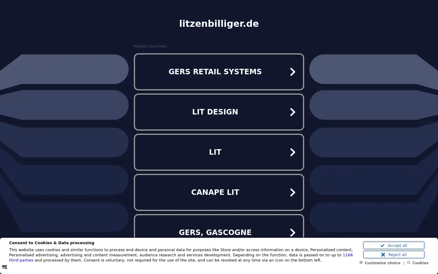 Screenshot of litzenbilliger.de