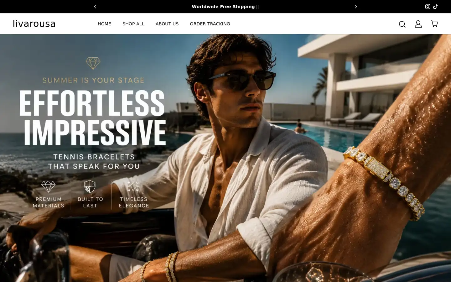 Screenshot of livarousa.com