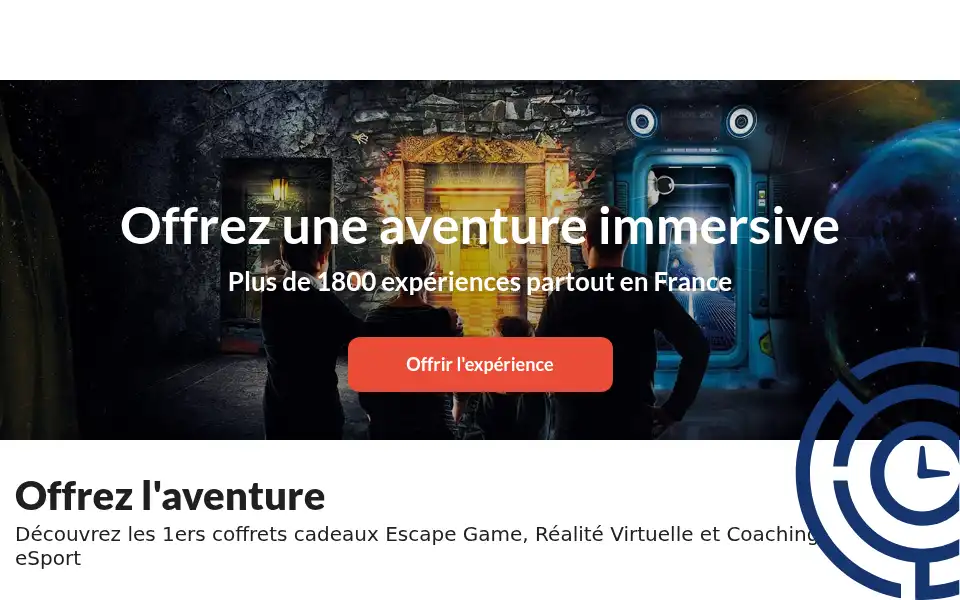 Screenshot of live-escapebox.com
