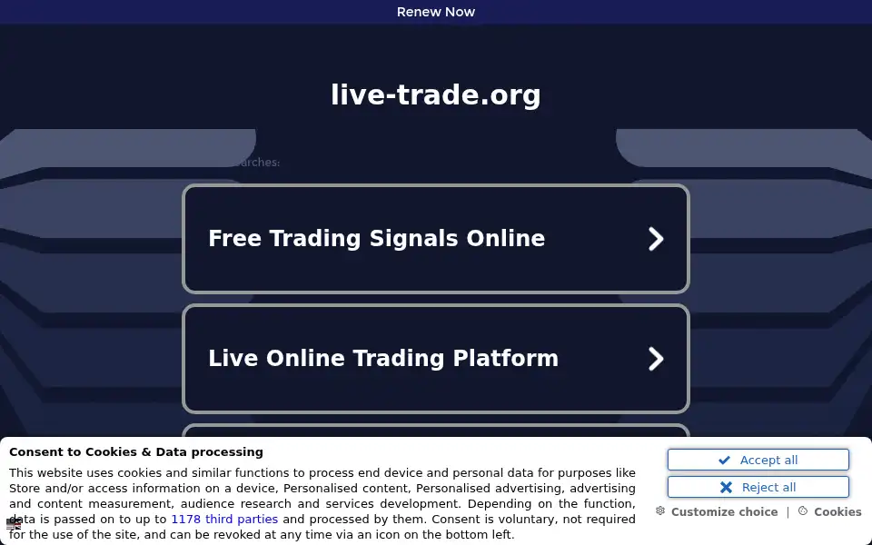 Screenshot of live-trade.org