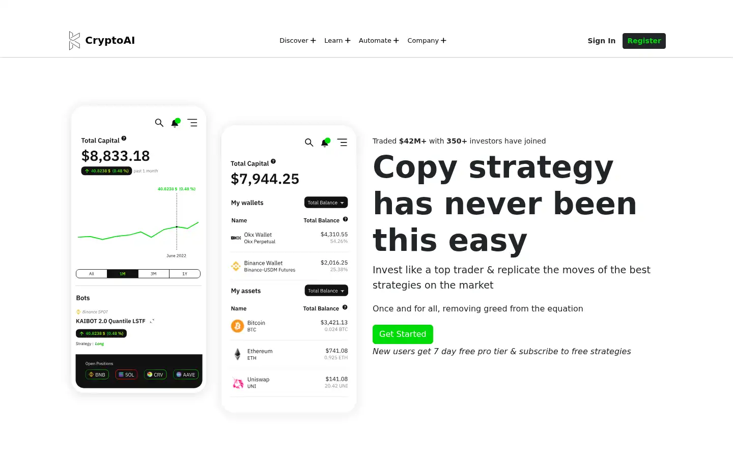 Screenshot of livecryptoai.com