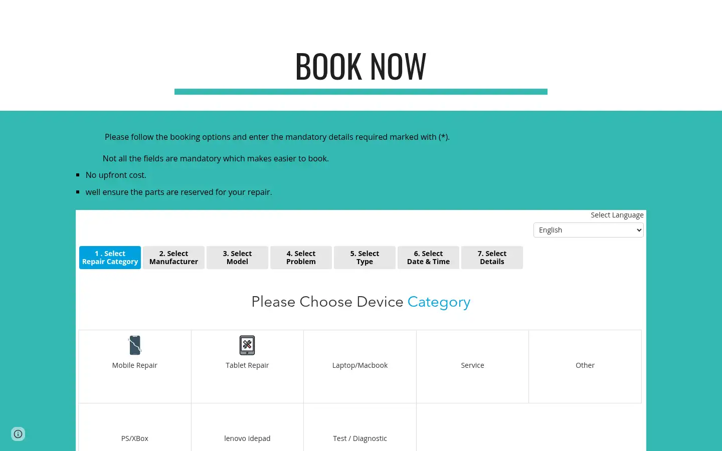 Screenshot of livefix.co