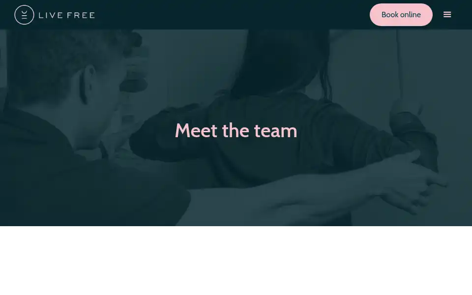 Screenshot of livefreewellness.co.uk