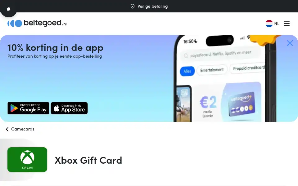 Screenshot of livekaart.nl