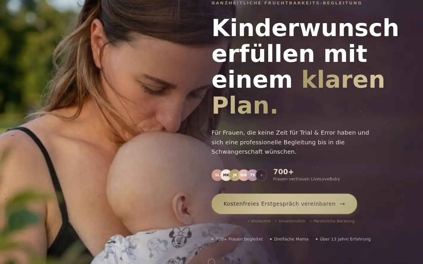 Screenshot of livelovebaby.de