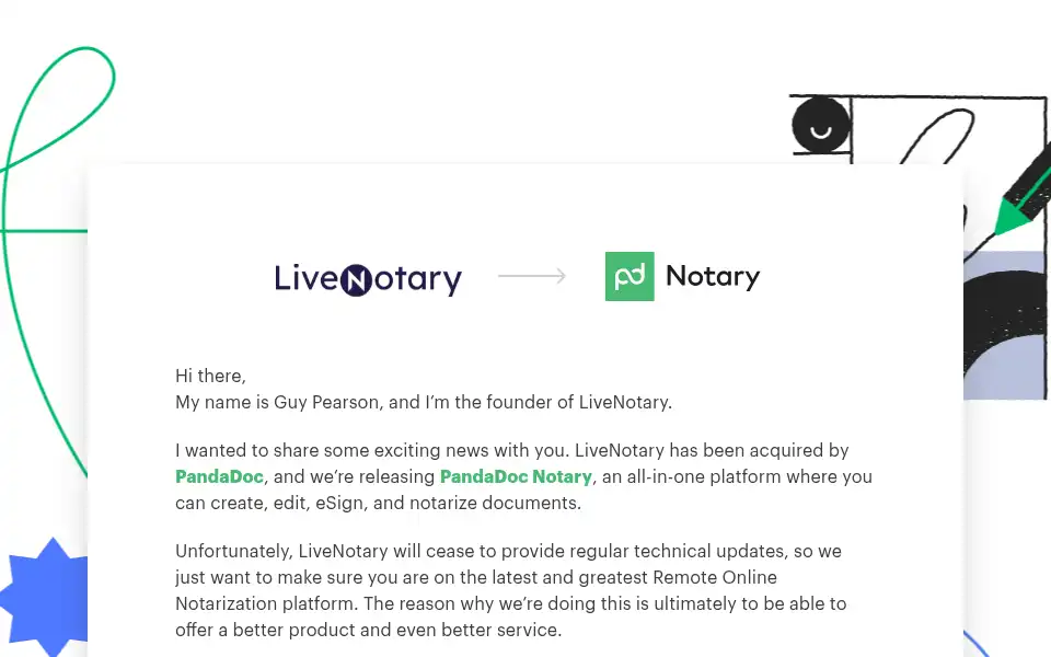 Screenshot of livenotary.com