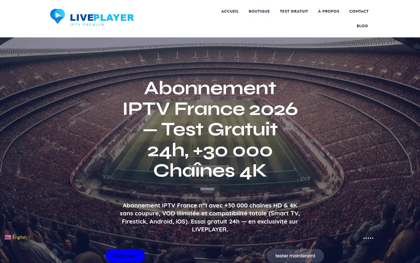 Screenshot of liveplayer-ip.com