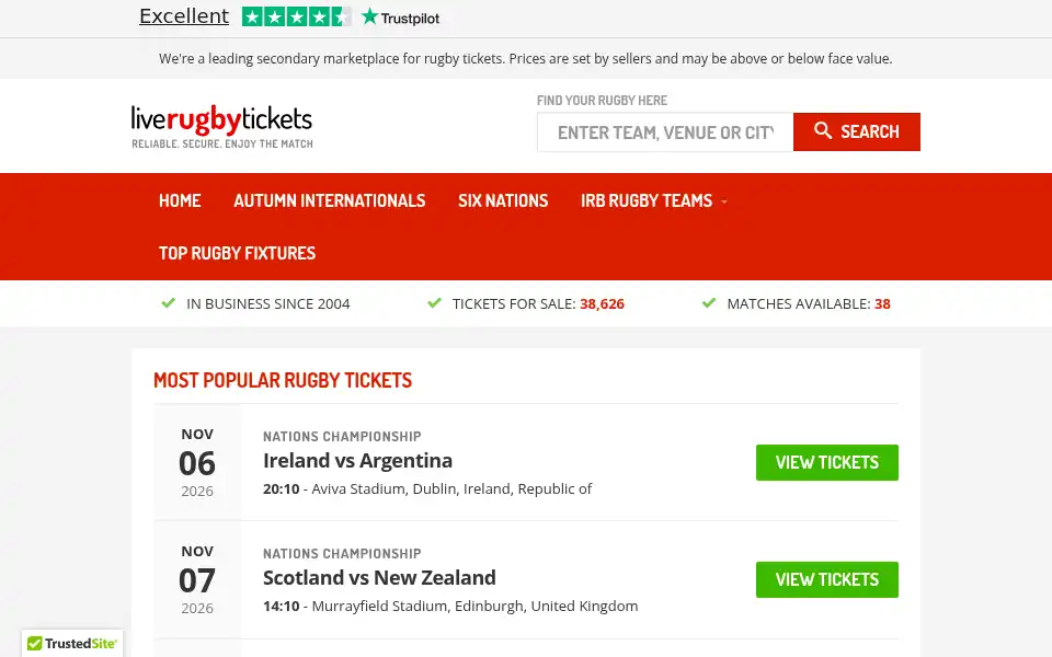 Screenshot of liverugbytickets.co.uk
