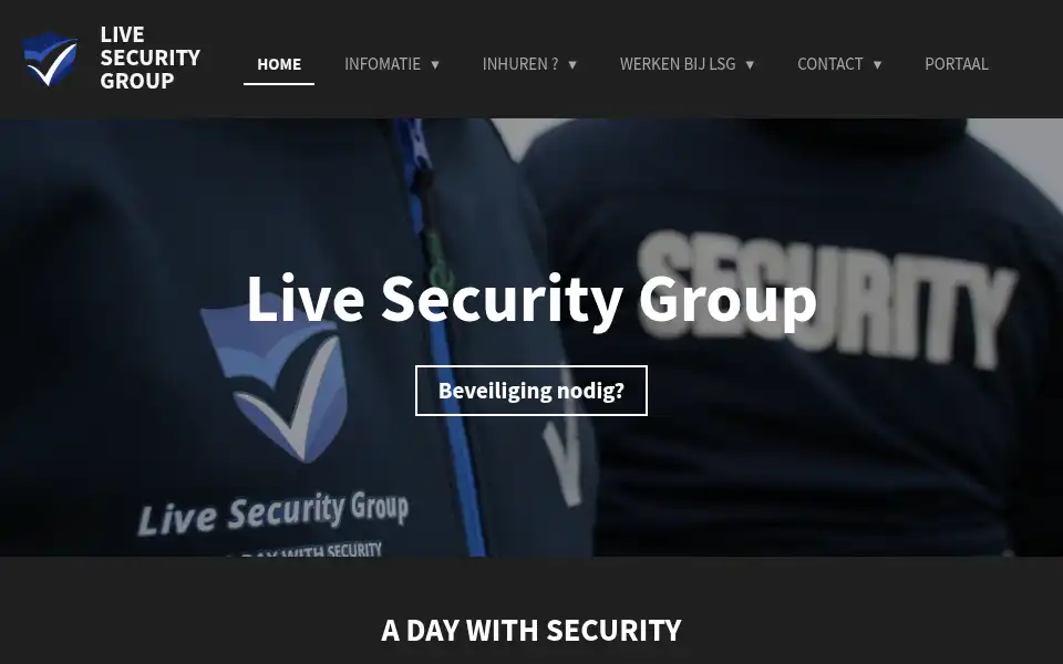 Screenshot of livesecuritygroup.com