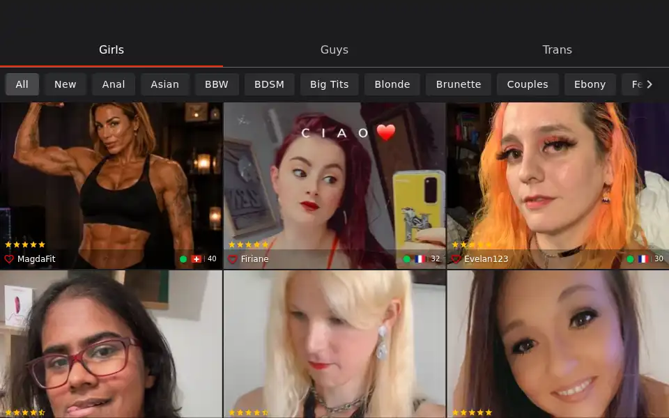 Screenshot of liveshag.com