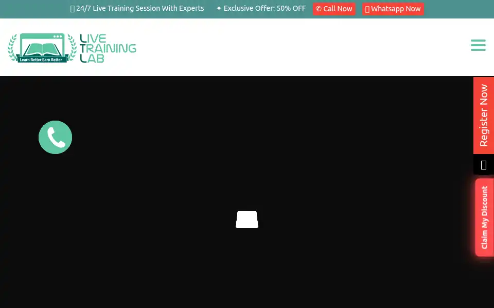 Screenshot of livetraininglab.pk