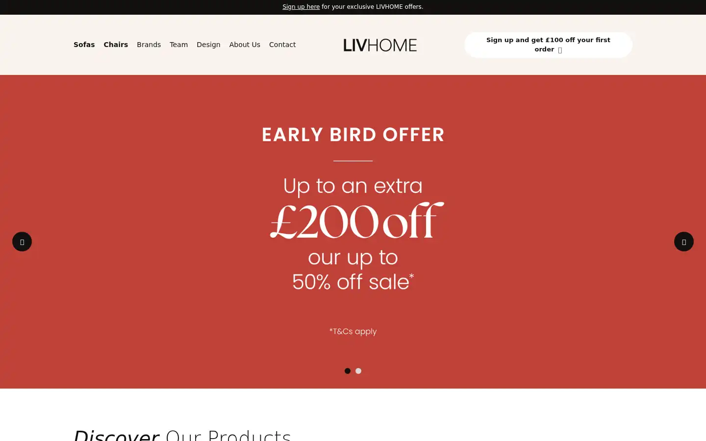 Screenshot of livhome.co.uk