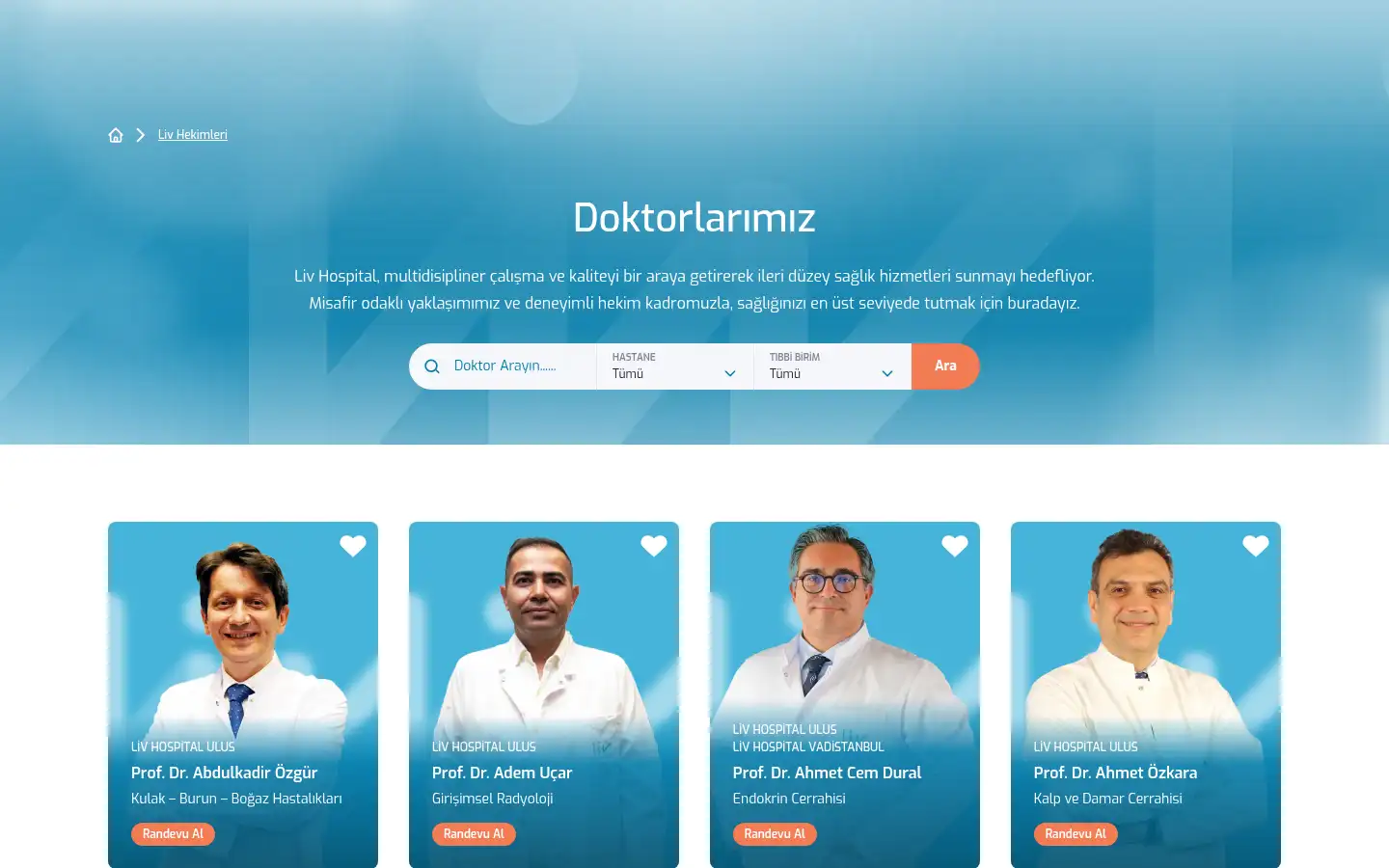 Screenshot of livhospital.com