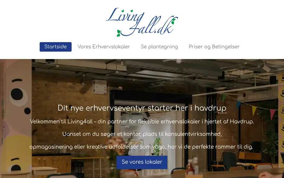 Screenshot of living4all.dk