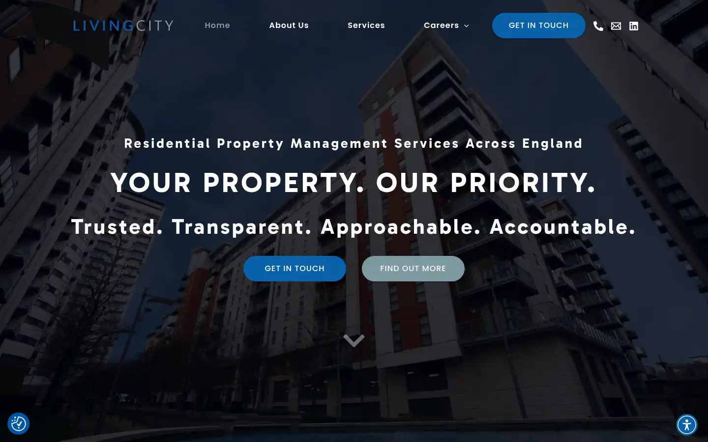 Screenshot of livingcity.co.uk