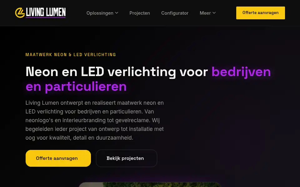 Screenshot of livinglumen.nl