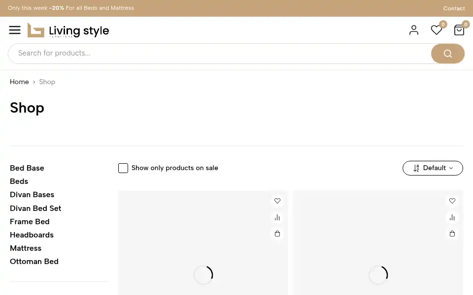 Screenshot of livingstylefurniture.co.uk
