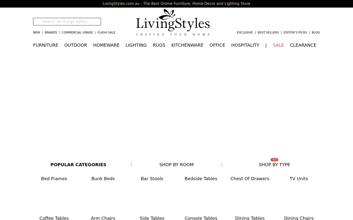 Screenshot of livingstyles.com.au