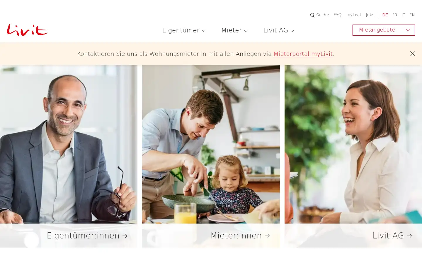 Screenshot of livit.ch