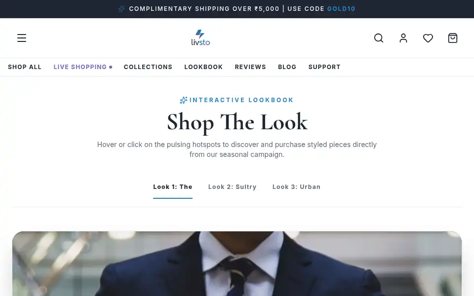 Screenshot of livsto.com