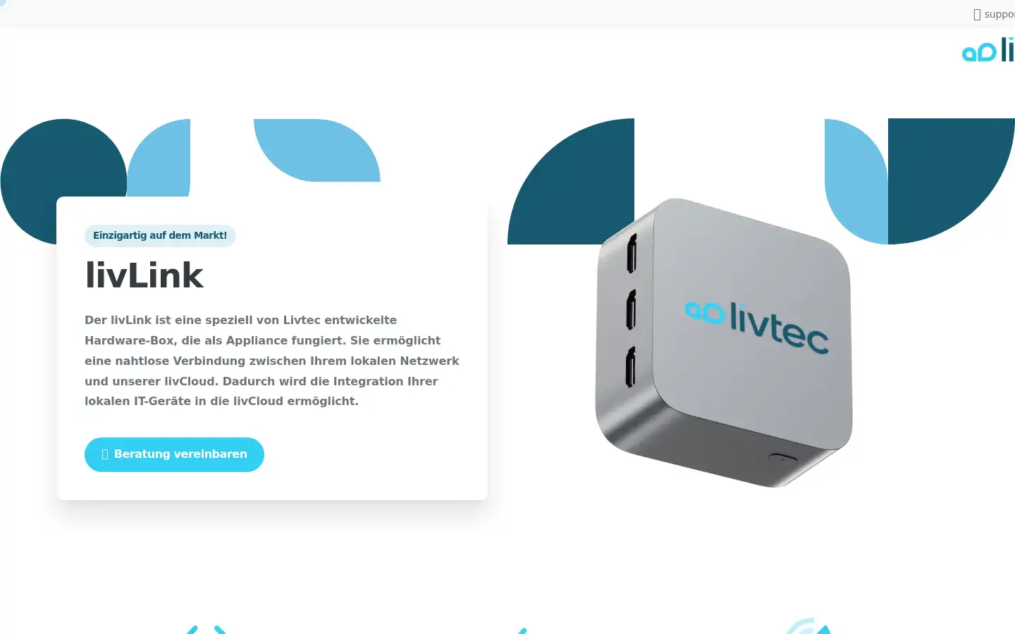 Screenshot of livtec.ch