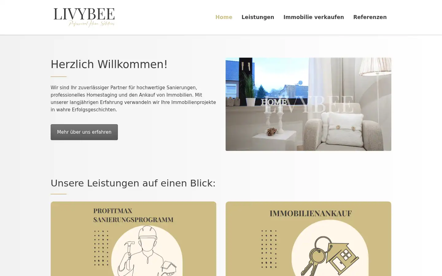 Screenshot of livybee.de