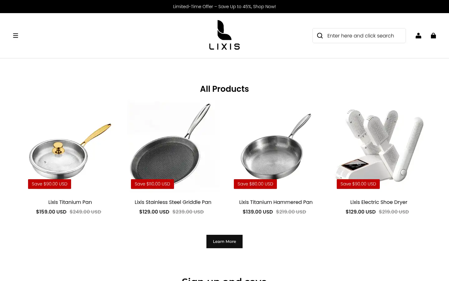 Screenshot of lixis-us.com