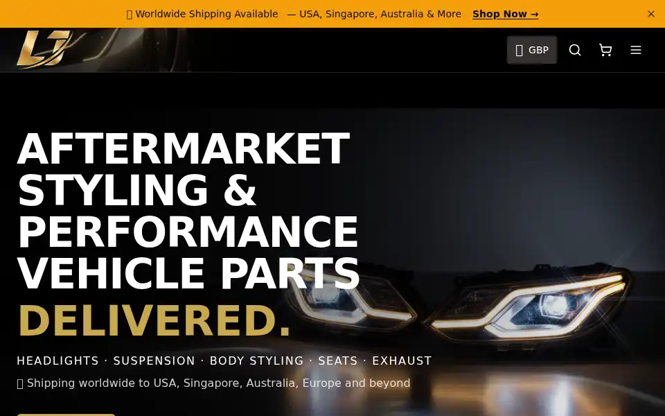 Screenshot of lj-automotive.shop