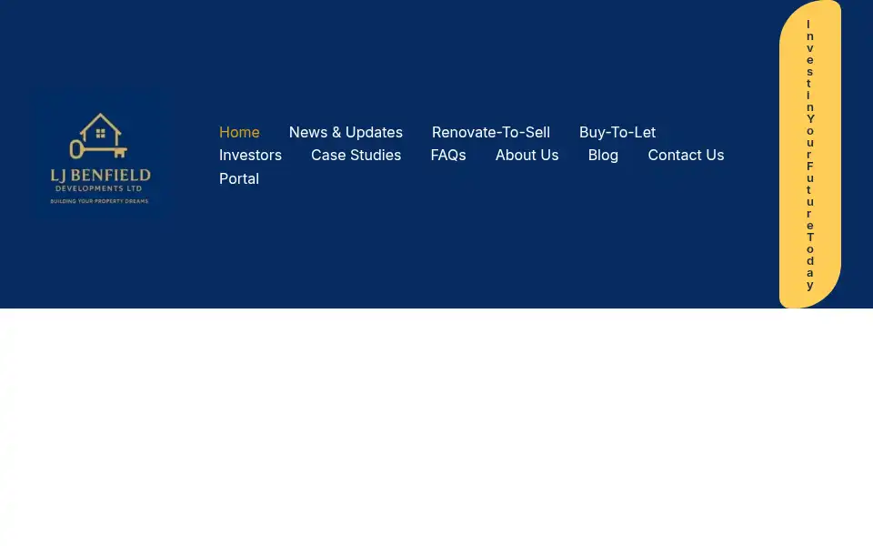 Screenshot of ljbenfielddevelopments.com