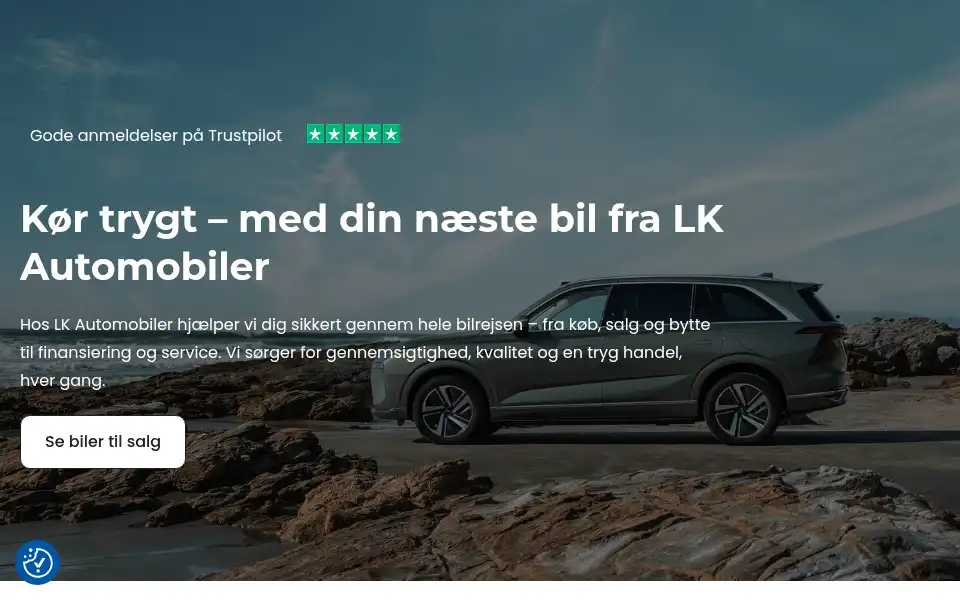 Screenshot of lkautomobiler.dk