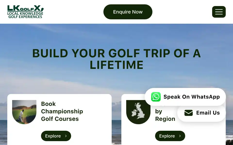 Screenshot of lkgolfx.com