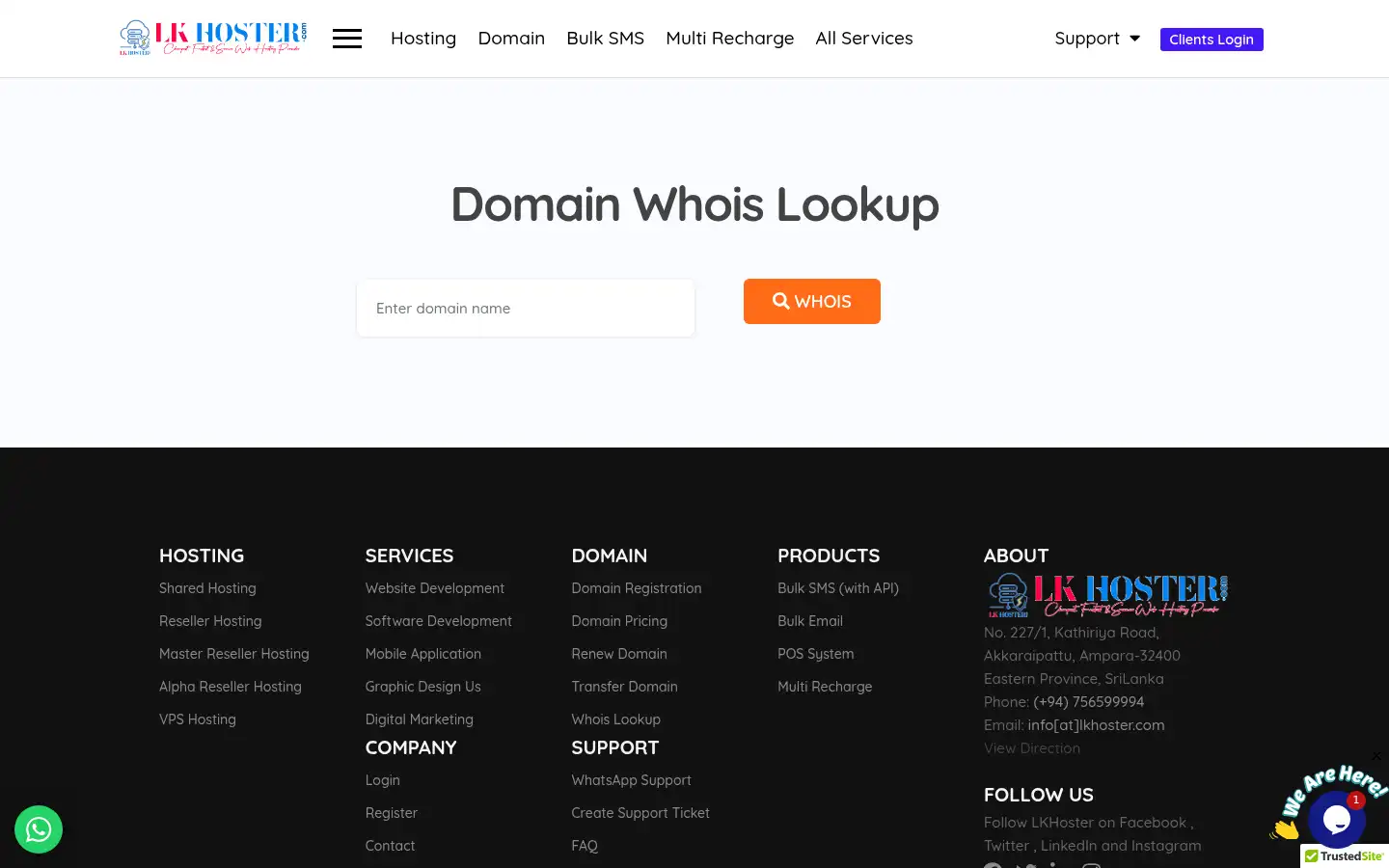 Screenshot of lkhoster.com