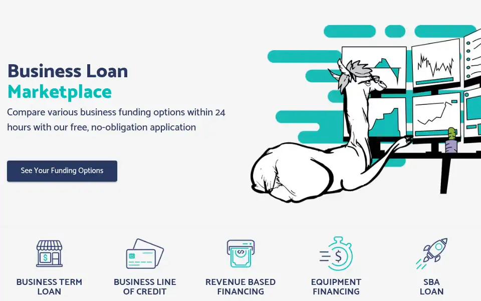 Screenshot of llamaloan.com