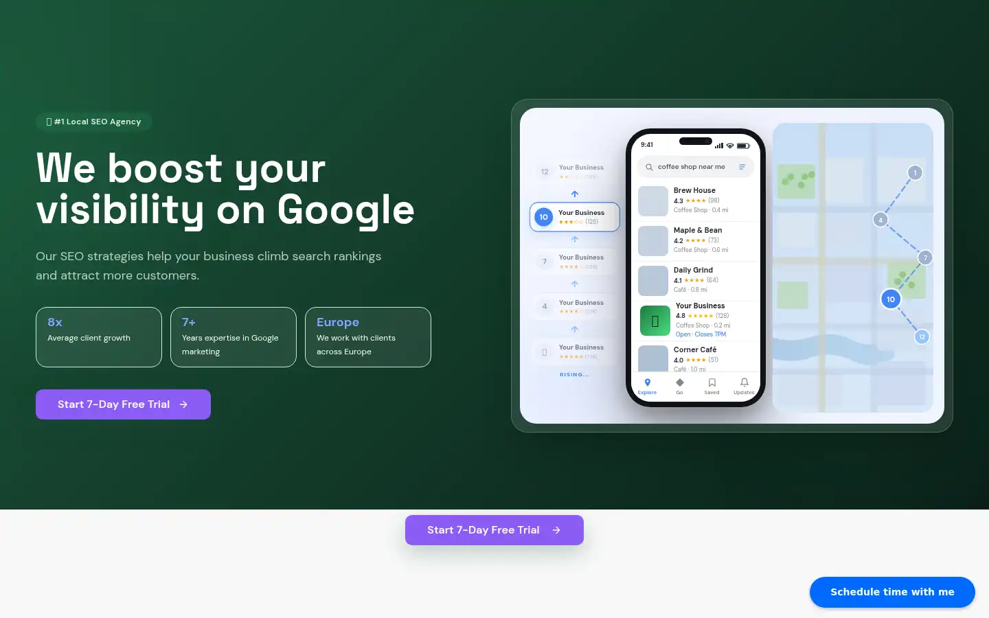 Screenshot of llamamaps.com