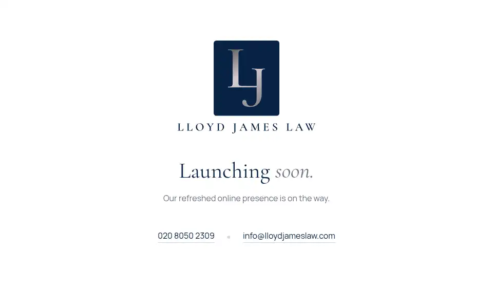 Screenshot of lloydjameslaw.com
