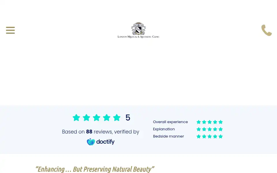 Screenshot of lmaclinic.com