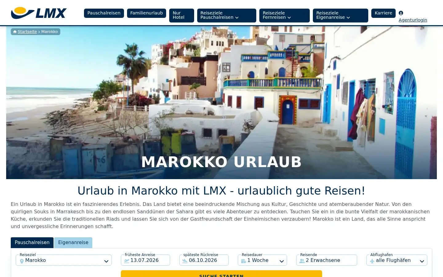 Screenshot of lmx.de