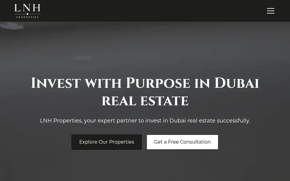 Screenshot of lnh-properties.com