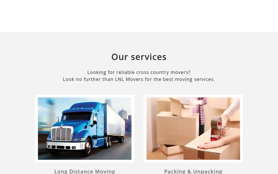 Screenshot of lnlmovers.com