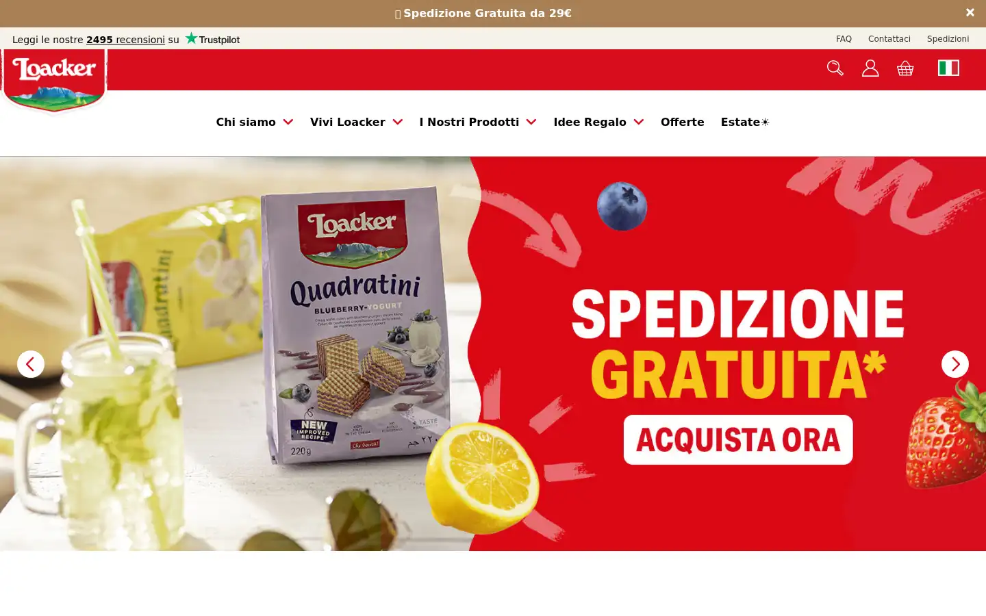 Screenshot of loacker.it